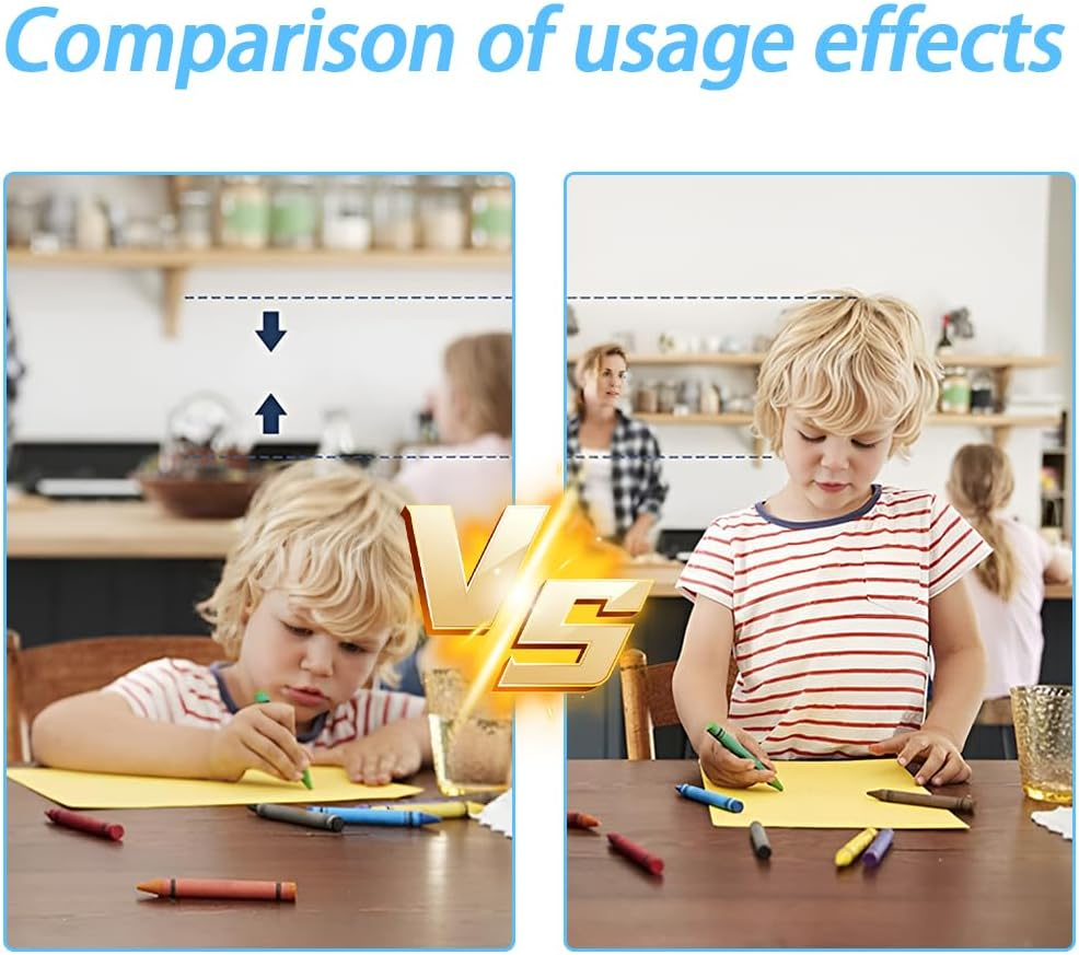 Portable Toddler Booster Seat,Increasing Booster Cushion,Adjustable Seat Belt,Removable Chair Booster,Seat Pad,Soft Seat Mat,For Dining,Learn,Camping,Play image number 2