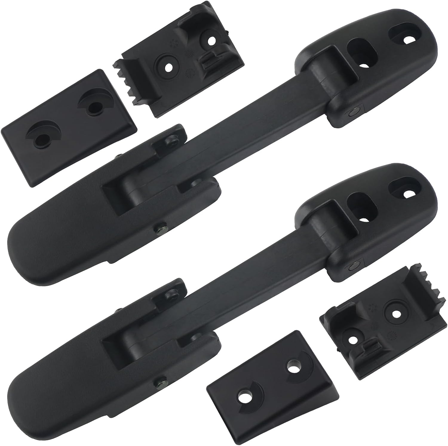 Mack Hood Latch Strap W/Catch Bracket Left Driver & Right Passenger Side Black Compatible with Mack Truck Granite Pinnacle Vision CH CHN CV CX CHU CXN CXU Hood Accessories Parts