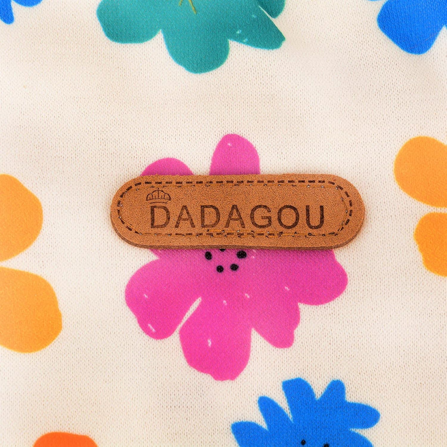 Zunea Dog Sweaters Coat for Small Dogs Winter Pullover Sweatshirt Flowers Printed Puppy Clothes Jumper Soft Warm Pet Jacket Coat Female Apparel Clothing for Chihuahua Yorkie White M image number 6