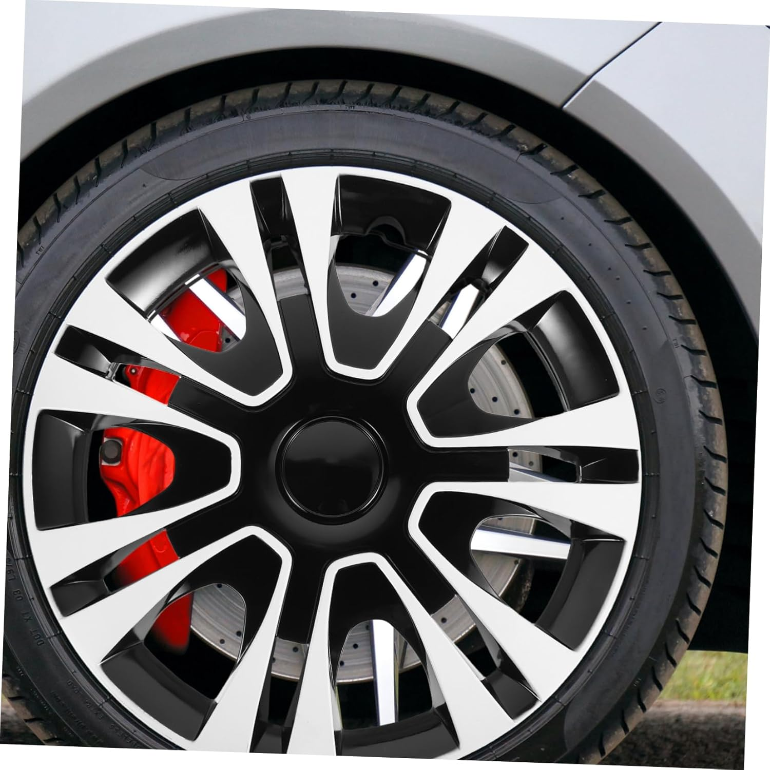 SOLUSTRE Wheel Cap Hub Cover Car Wheel Tire Hubcap Replacement for Semi Truck Trailer