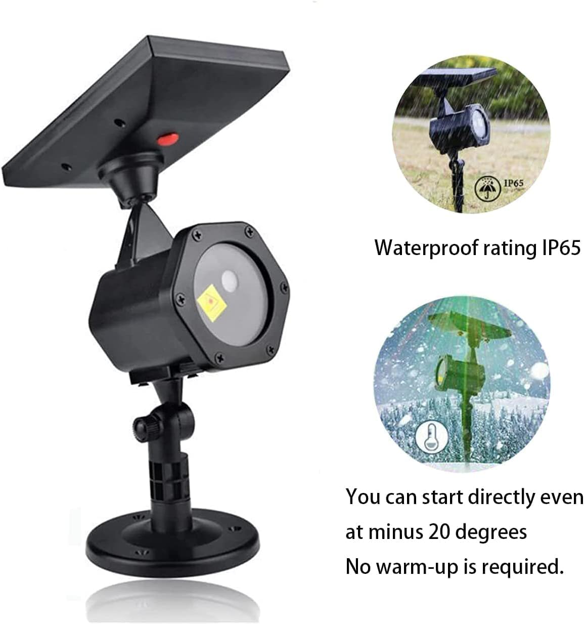 LED Solar Christmas Projector Spotlight - Outdoor Decorative Laser Light for Holiday Ambiance image number 4