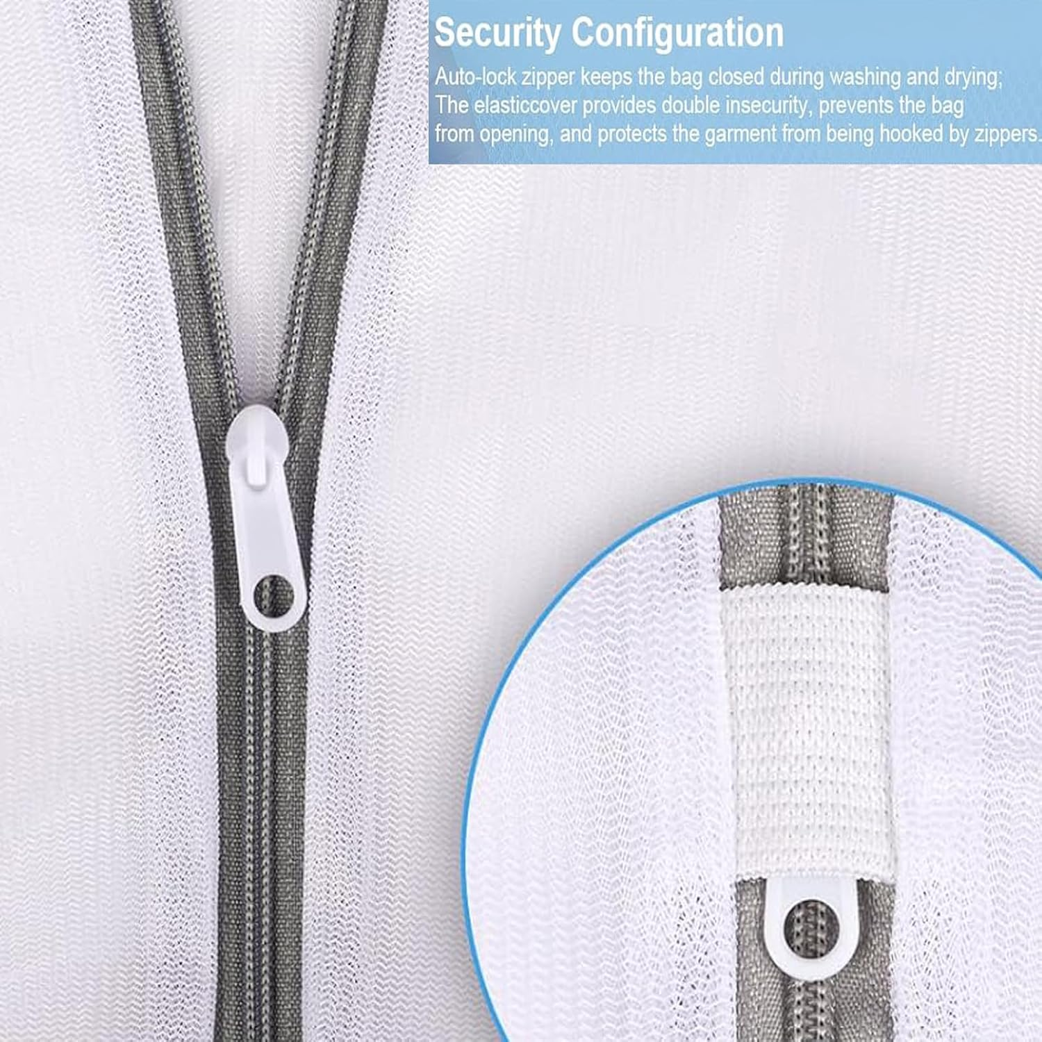 Mesh Laundry Bags,10Pcs Laundry Bag,Mesh Laundry Bags for Delicates with Zipper,Laundry Bags Mesh Wash Bag Easy Fit Sock,Lingerie,Bra,Baby Laundry for Washing Machine Travel Storage and Home（5 Sizes） image number 2