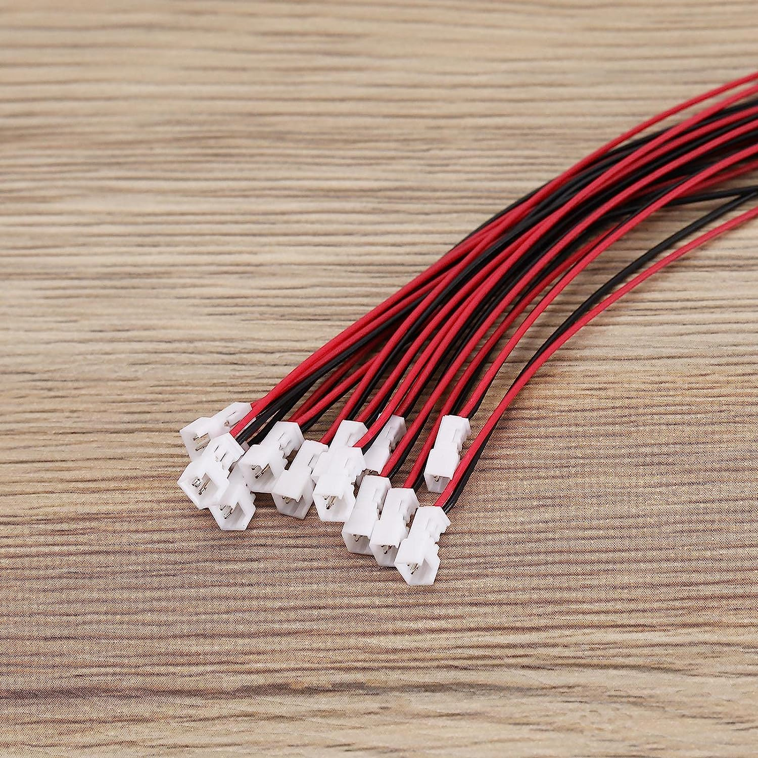 Emsea 20 Pairs JST Connector Cable 2 Pin 1.25Mm Pitch Male Female Plug Adapter Lead Extension Cable with 10Cm Wire for Mini RC Helicopter LED Strips image number 1