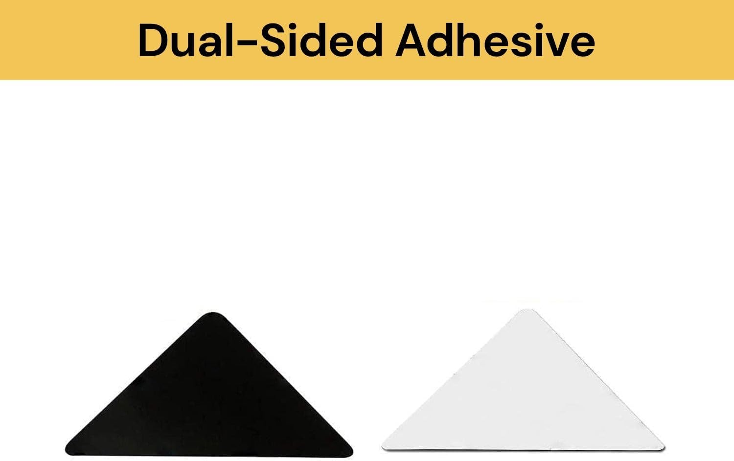 Spendeal 16 Pcs Rug Grippers, Double Sided anti Curling Non Slip Reusable Rug Pad, Washable Rug Tape for Hardwood Floors, Tile Floors, Carpets, Floor Mats, Wall (16, Triangle) image number 2