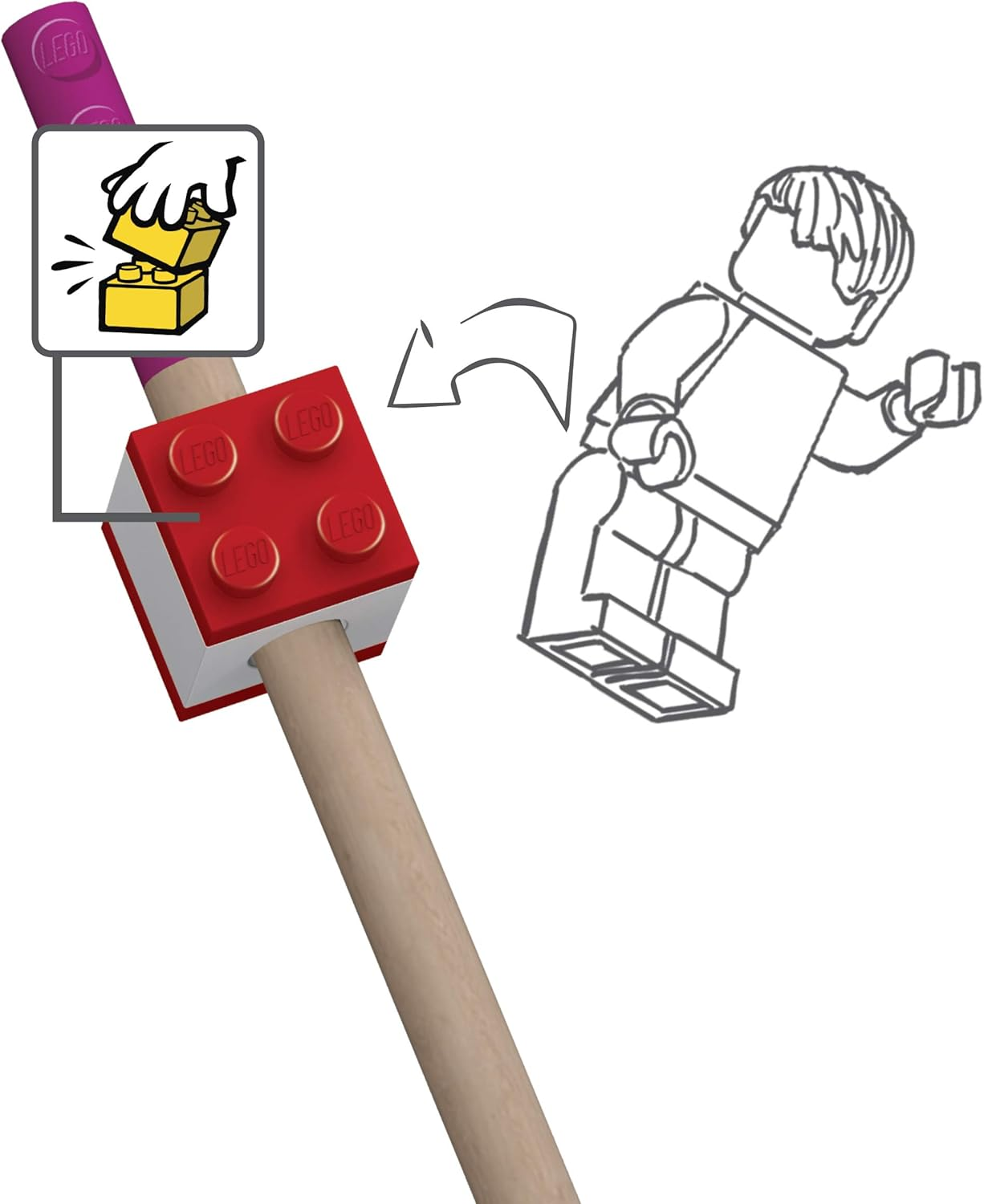 Matite Colorate 12 Pz + Toppers New Brick