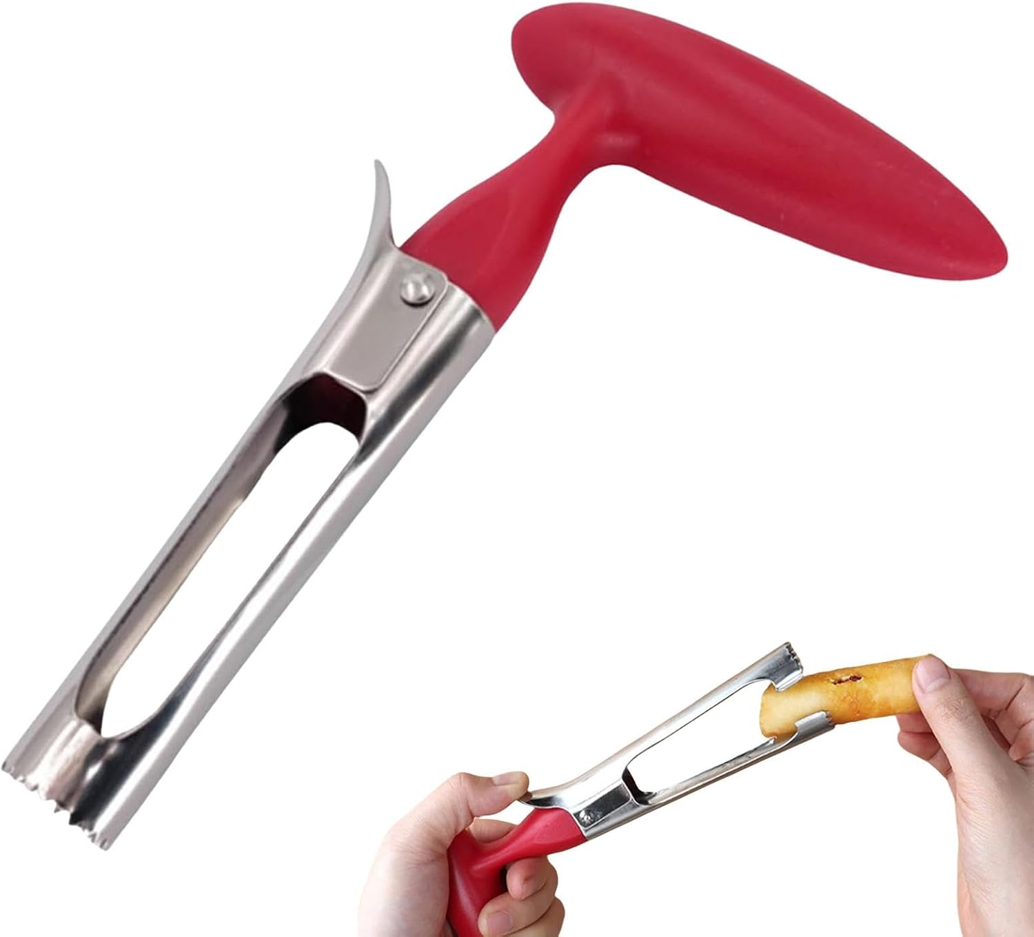 Fruits Core Removal Tool,Stainless Steel Fruits Corer Kitchen Gadget for Pears | Sturdy Fruits Core Remover, Professional Fruits Corer for Home School image number 2