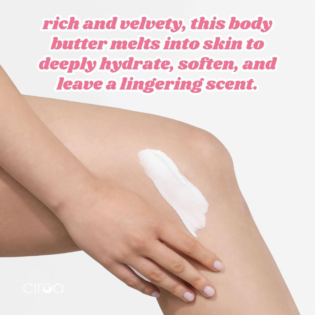 Ciroa Beauty Strawberry & Fig Body Butter 265G | with Shea Butter & Glycerin | Hydrates & Softens | Nourishes Dry & Dehydrated Skin | Vegan