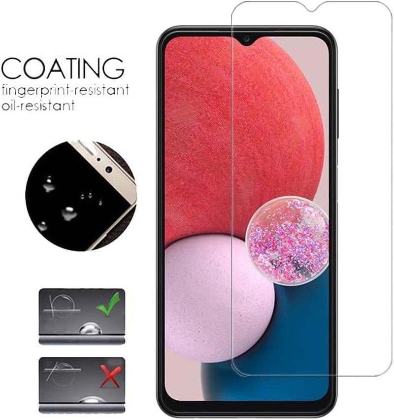 [3-Pack] T Tersely 9H Tempered Glass Screen Protector for Samsung Galaxy A14 4G/5G, Case Friendly, Ultra-Clear, Shatterproof Anti-Scratch Film Screen Protector image number 6