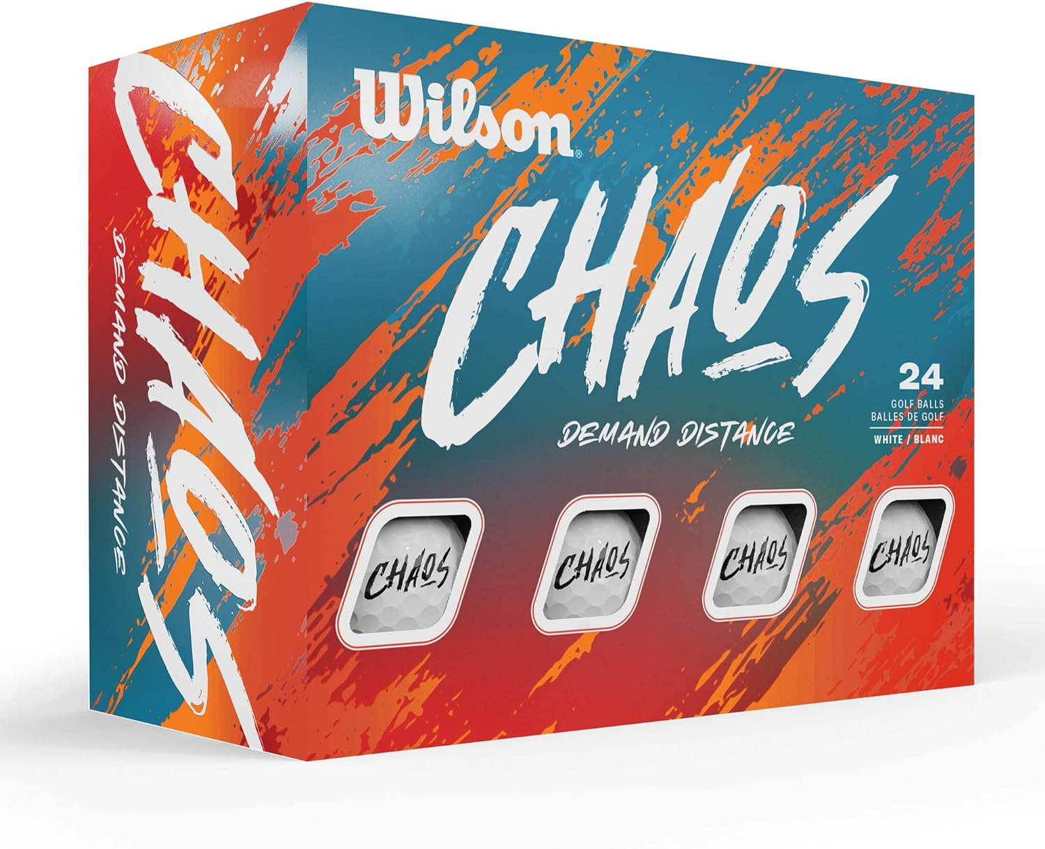 Wilson 2024 Chaos Golf Balls - 24 Balls