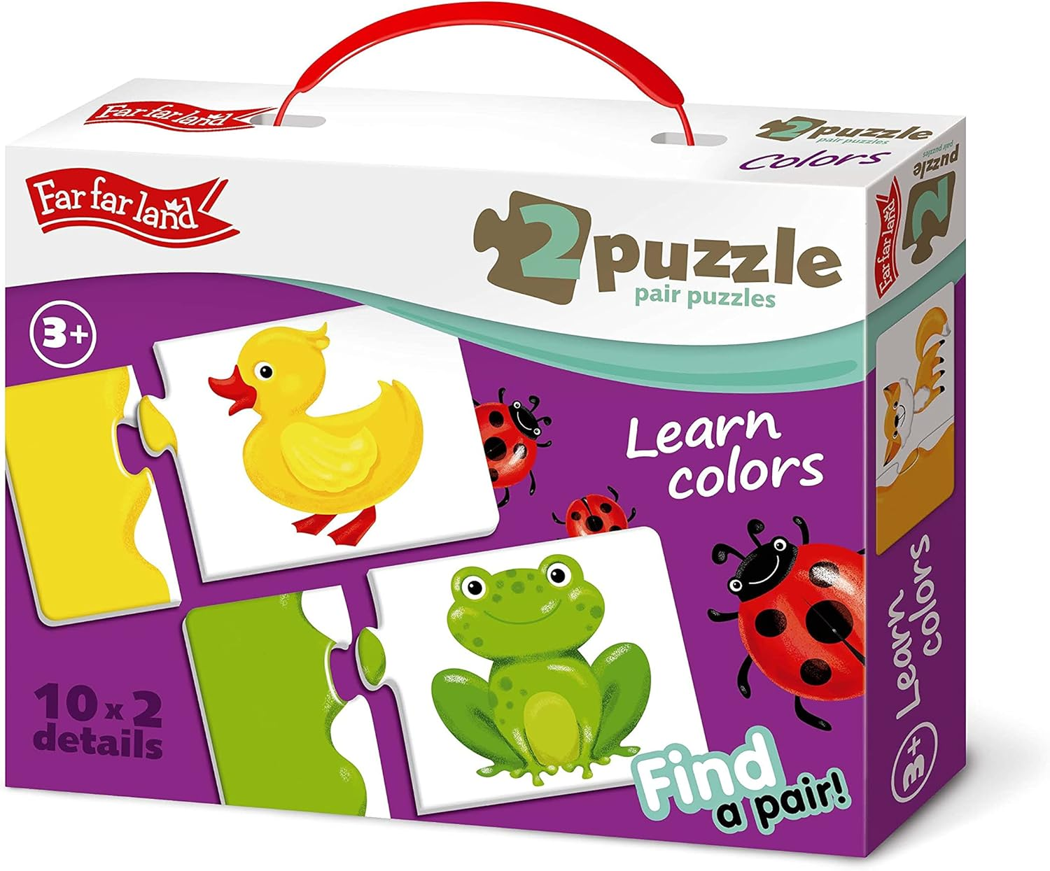 Jigsaw Puzzles for Kids 10 in 1 Double Puzzle Fun to Count Early Educational Toys, Montessori Puzzle for Baby Age 2 3 4 Years Olds + Gift Birthday All Occasions image number 4