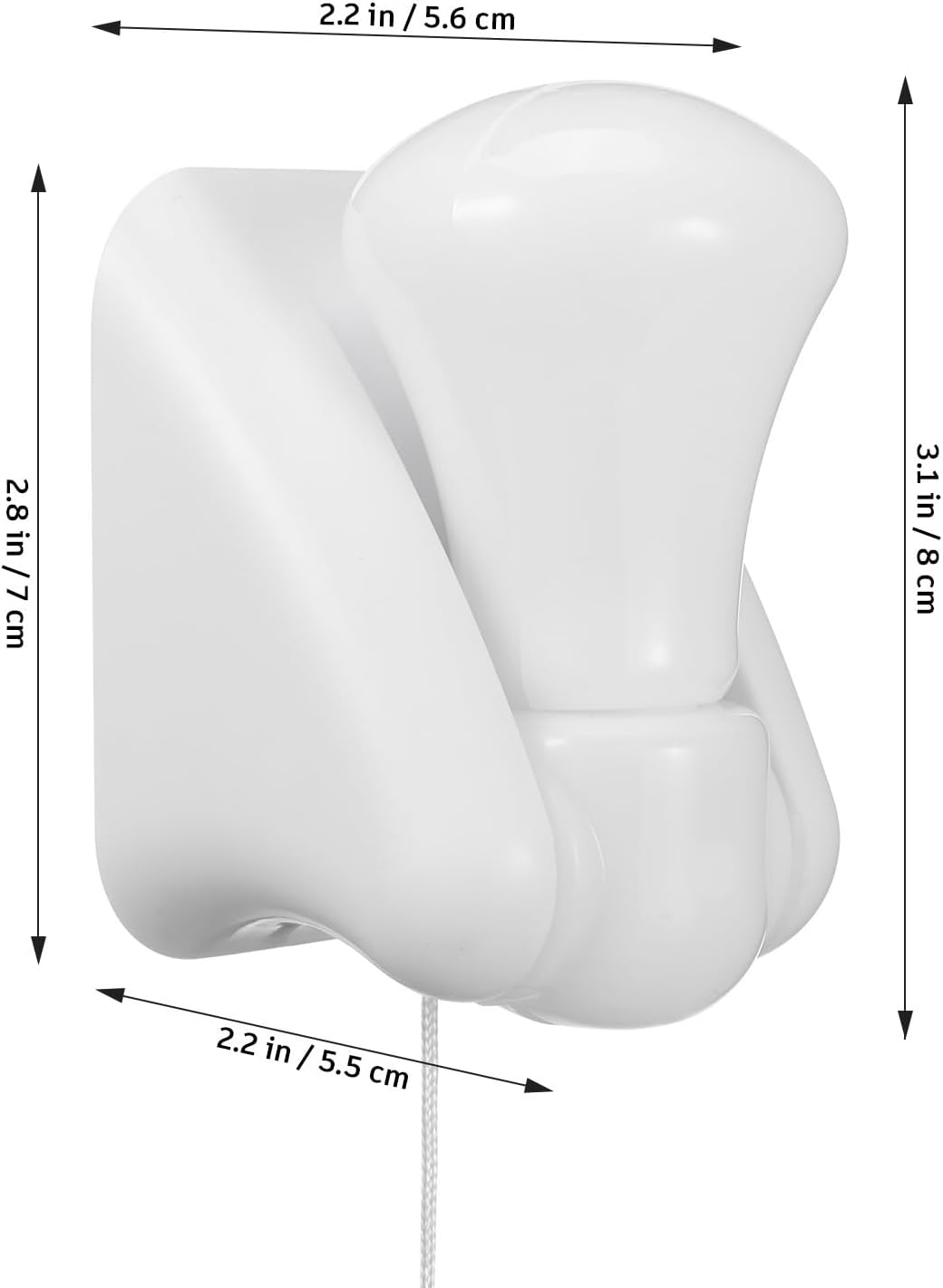 Minkissy Battery Operated Wall Lights Portable Pull Cord Wall Mount Wire Led Bulb for Outdoor Indoor image number 5