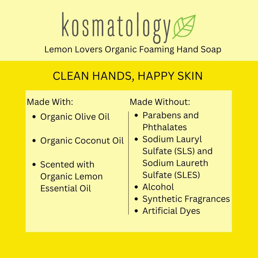 Kosmatology - Foaming Hand Soap Lemon Lovers - 8.5 Oz. image number 4
