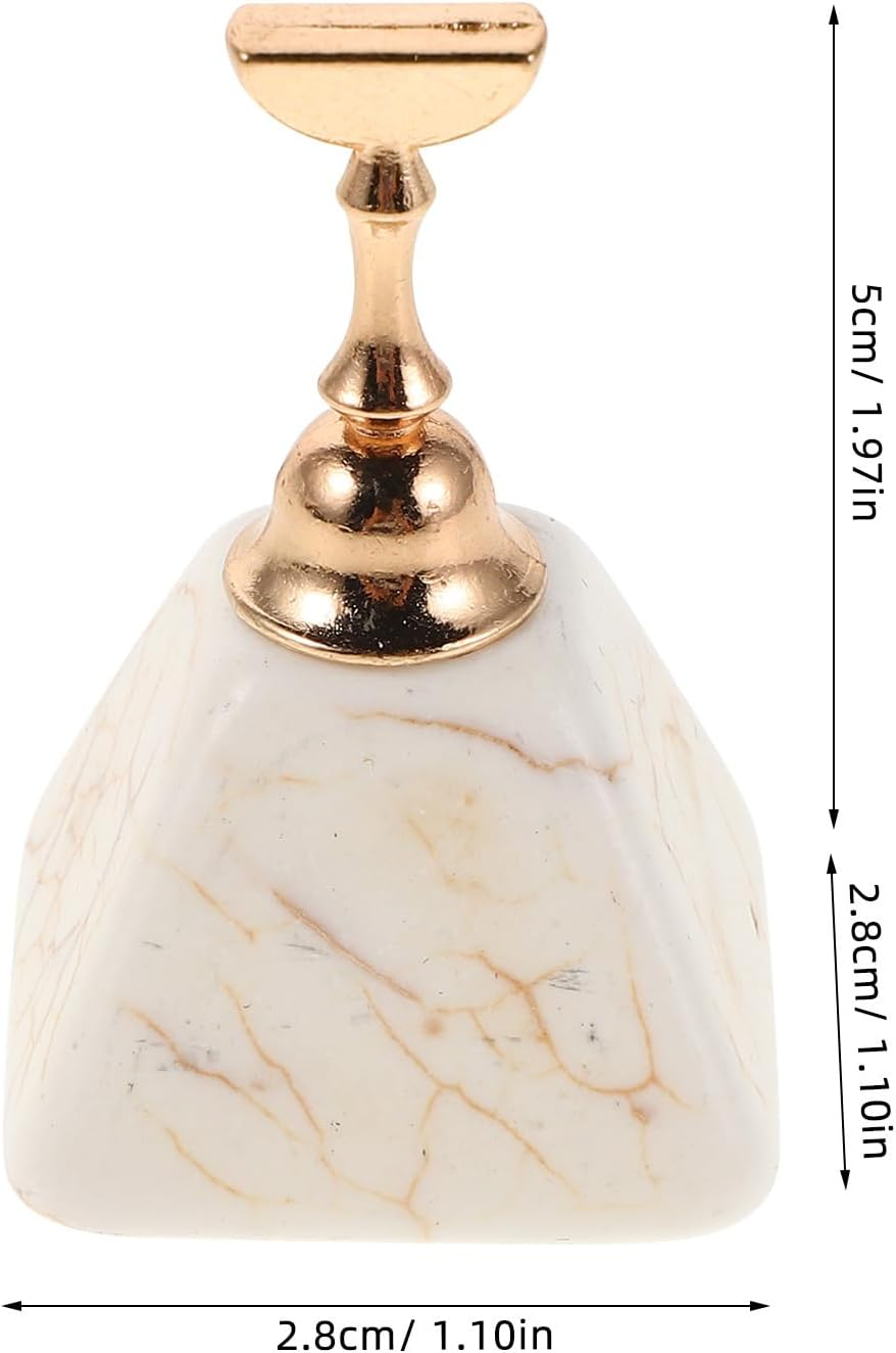 NIYANGLE 10Pcs Nail Stand: Magnetic Nails Art Display Practice Holder Painting Stand False Press on Fake Holder for Home Diy Salon Supplies