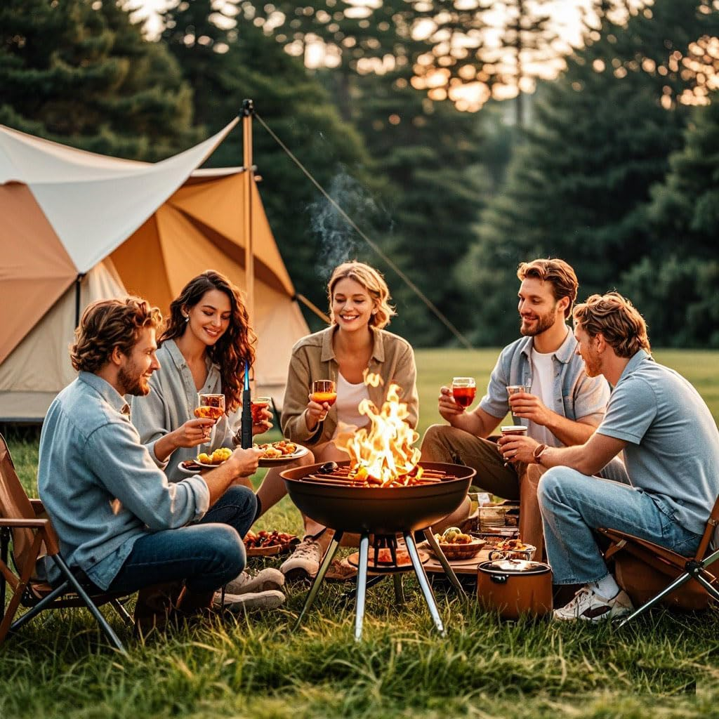 Bruda Camping Kitchen Butane Torch, Fire Starter Torch Lighter, Long Gas Refillable Blow Torch with Adjustable Jet Flame for Cooking, BBQ, Grill, Firewood, Wilderness Survival (Butane Not Included)