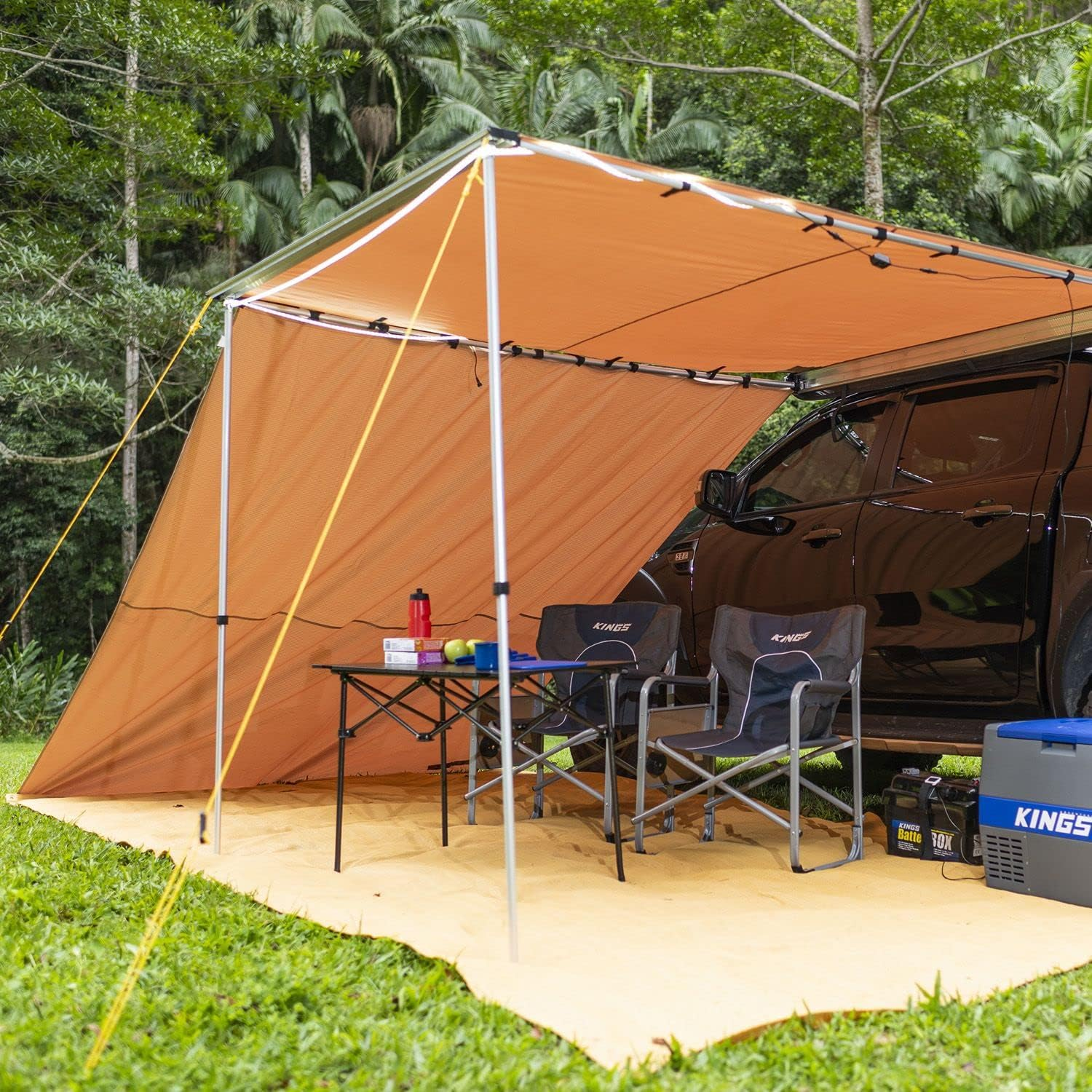 Adventure Kings Side Awning 2X3M + Mounting Brackets (Pair) + Awning Side Wall image number 2