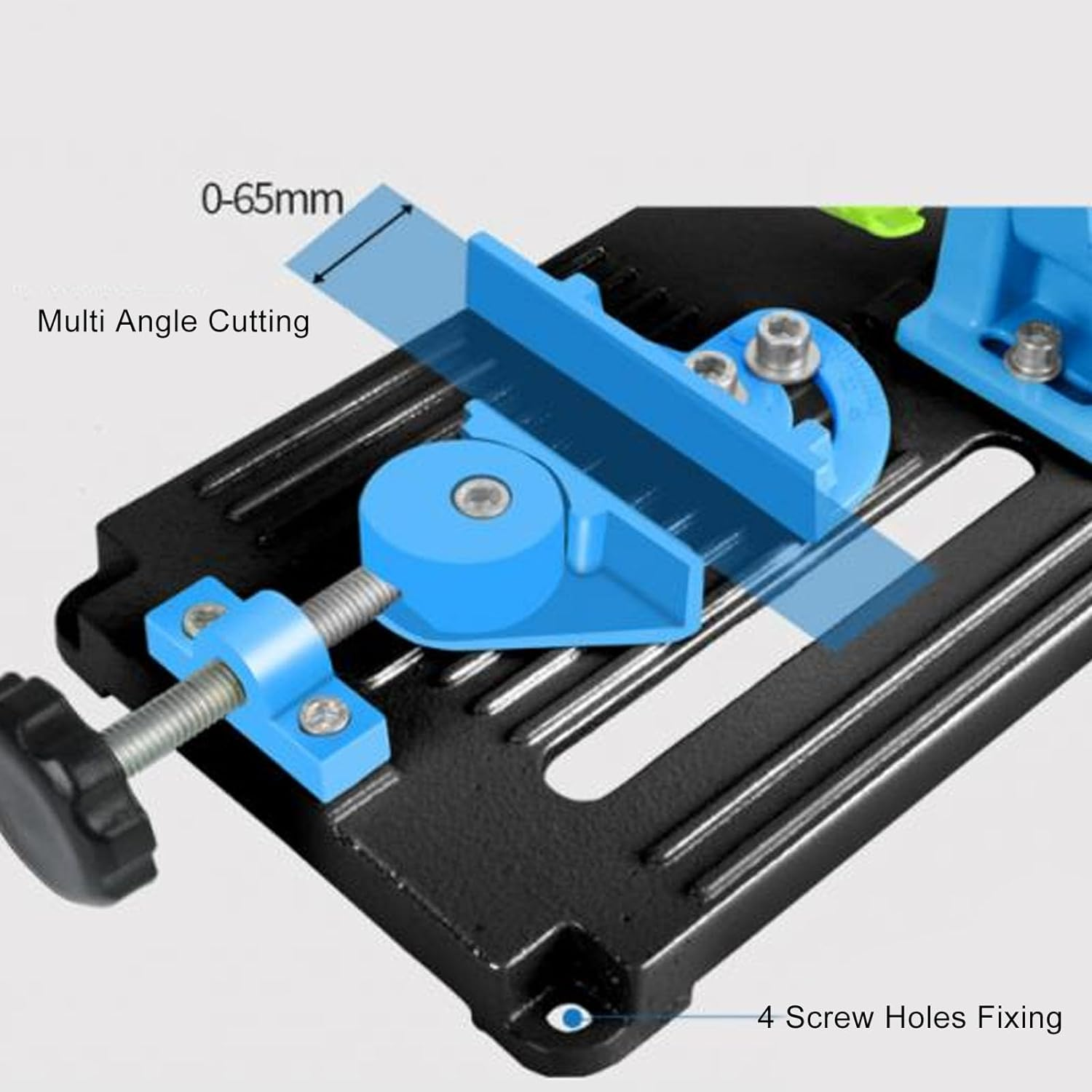 Angle Grinder Stand - 80Mm 45 Degree Clamping Range Adjustable Accessories, High Accuracy Fixed Holder with Lightweight Workbench image number 2