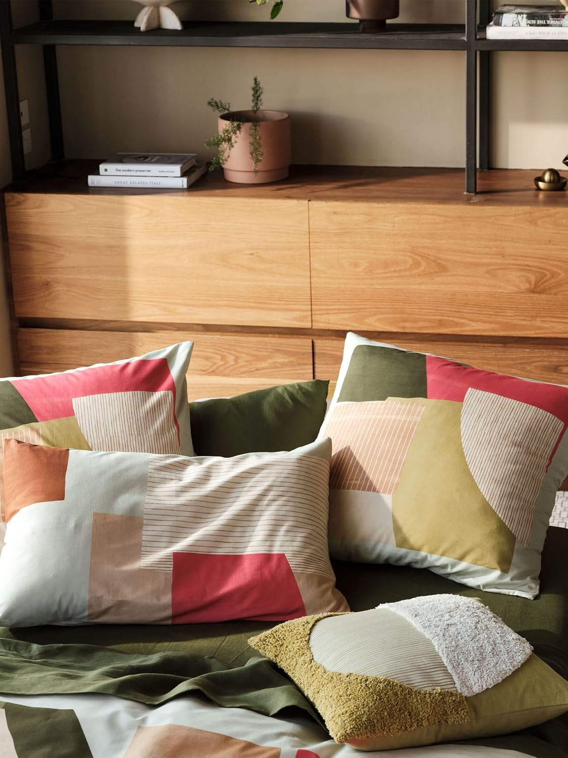 Linen House Doja Multi Queen Quilt Cover Set image number 1