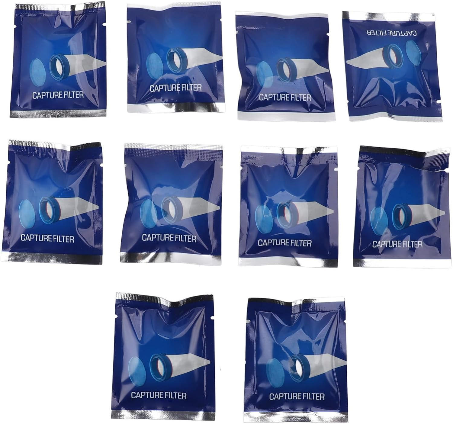 Capture Filter Refill, 10Pcs Disposable Electronic Head Lice Comb Filters Easy to Use Head Lice and Nit Capture Filters with Translucent Mesh, Semi Transparent Mesh image number 4