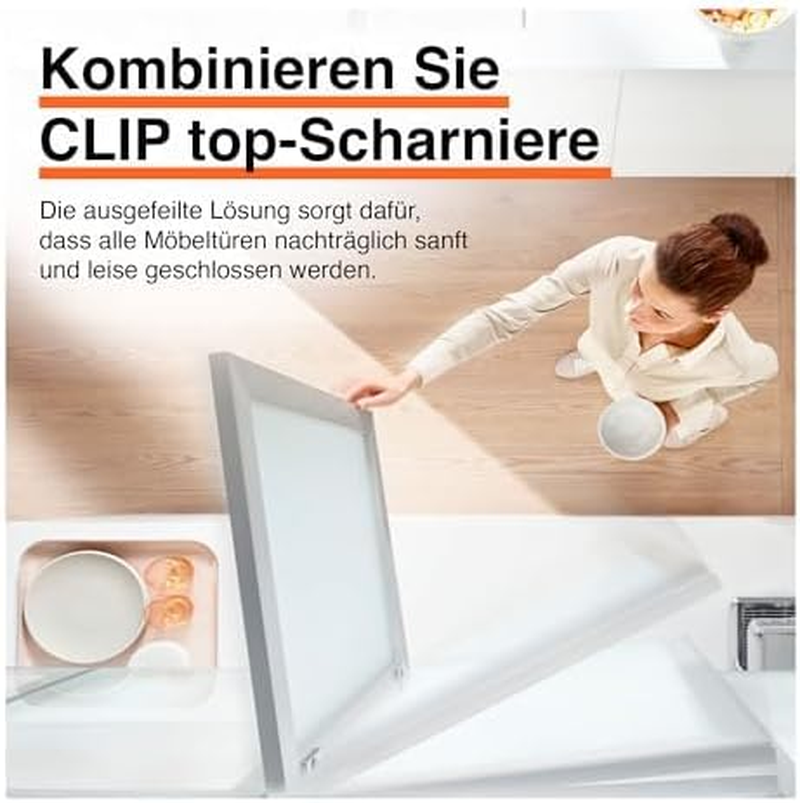 Blum Blumotion 973A (973A0500) &ndash; Snap on or Retrofit for Blum Clip Top and Clip Hinges with Straight Hinge Arm &ndash; Pack of 10 image number 5