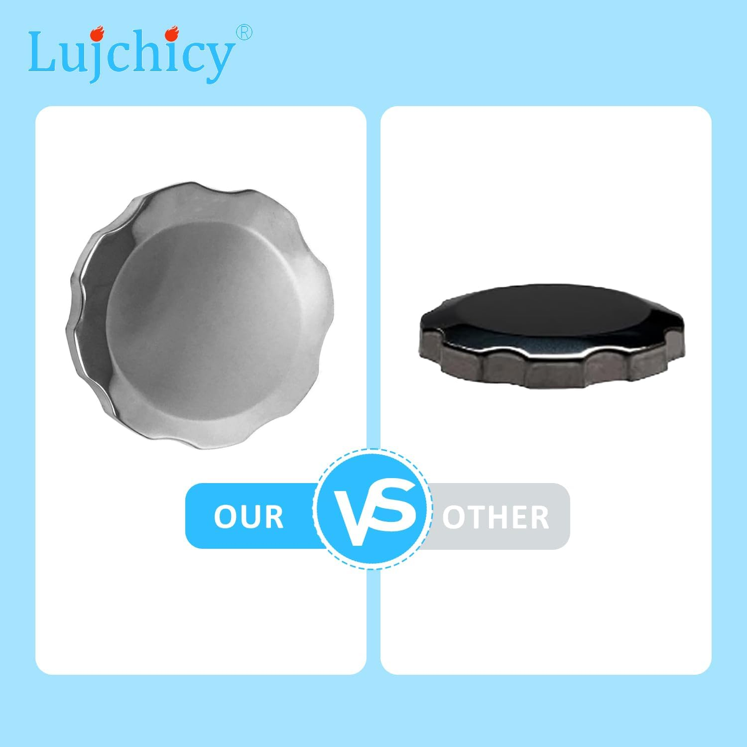 0G84300105 Gas Fuel Cap Replacement Fits Generator 0H0775 0H1325A GP5500 GP2600 and Harbor Freight Predator 4000W 212CC 6.5HP 68729 6500W 420CC 13HP 63082 63083 Generator, Silver image number 5