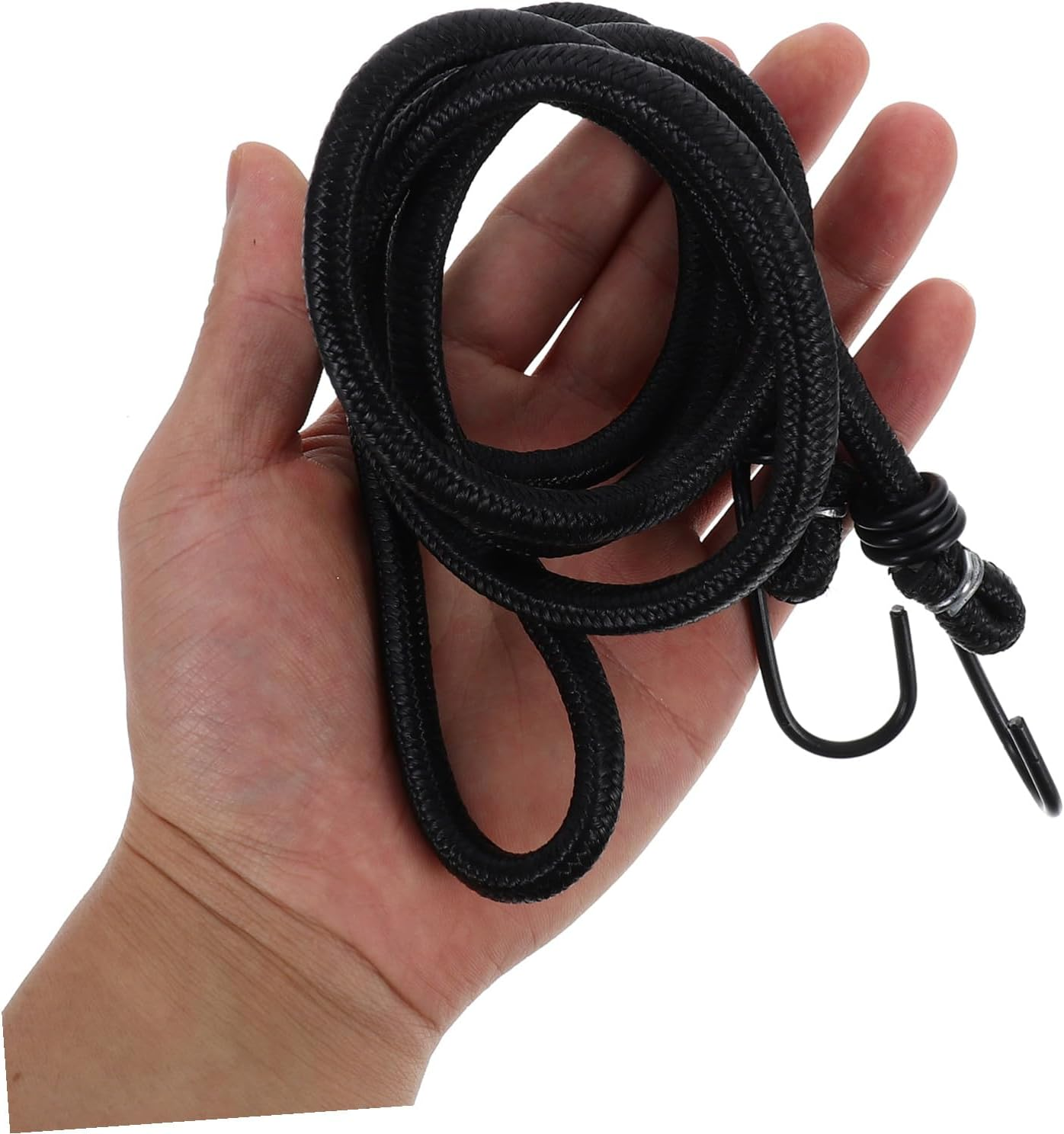 Luxshiny Adjustable Elastic Bicycle Bungee Cord with Hooks High Elasticity Bike Strap for Mountain Fixed Gear Bikes Lightweight Secure Luggage Rope for Cycling Camping Travel Use image number 1