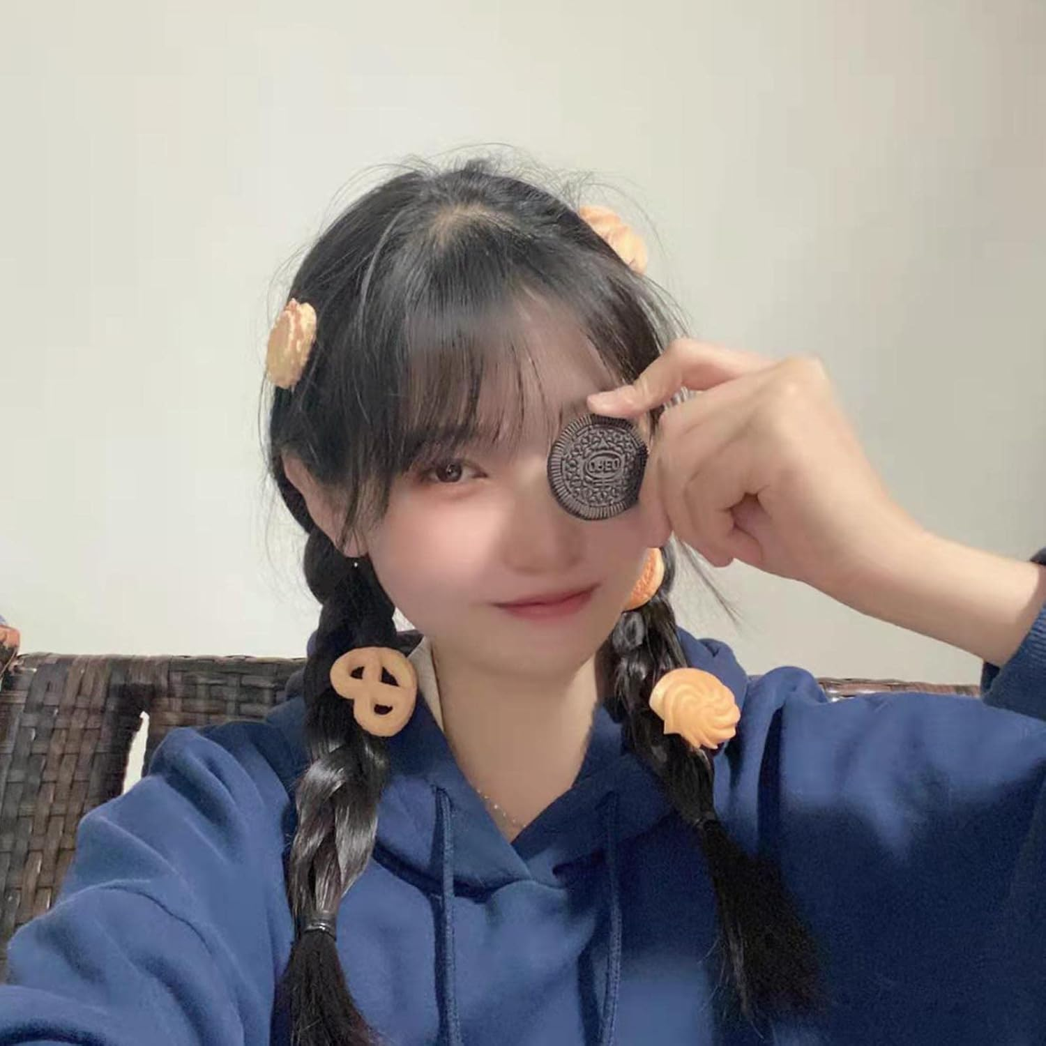 Inateannal 7Pack Side Hair Clips for Styling Salon Simulation Cookies Pattern Fun Hair Barrettes Cartoon Hairpins Hair Accessories for Women Girls image number 2