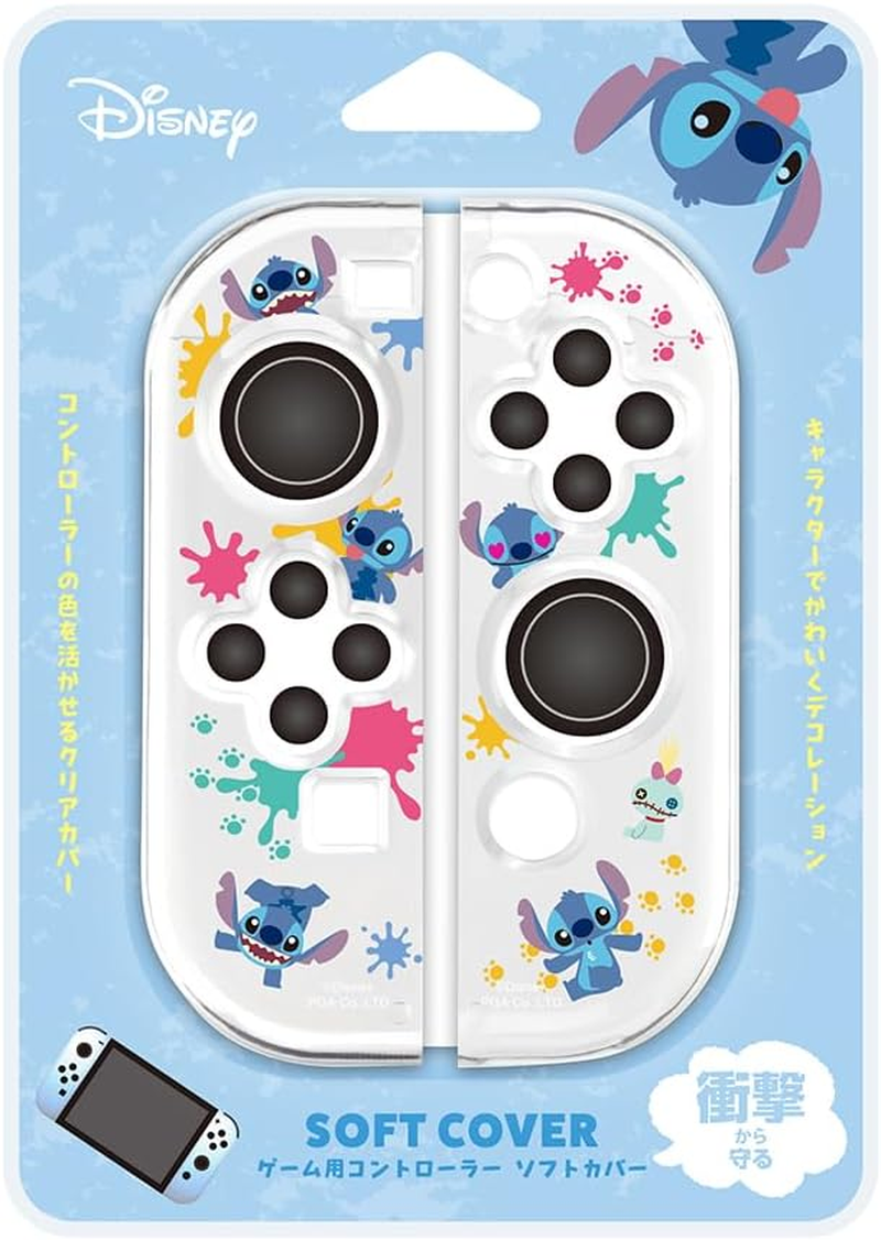 Switch Switch有機El コントローラー カバー クリア 透明 スティッチ ディズニー キャラクター Disney リロ&スティッチ PG-DJC03STI image number 3