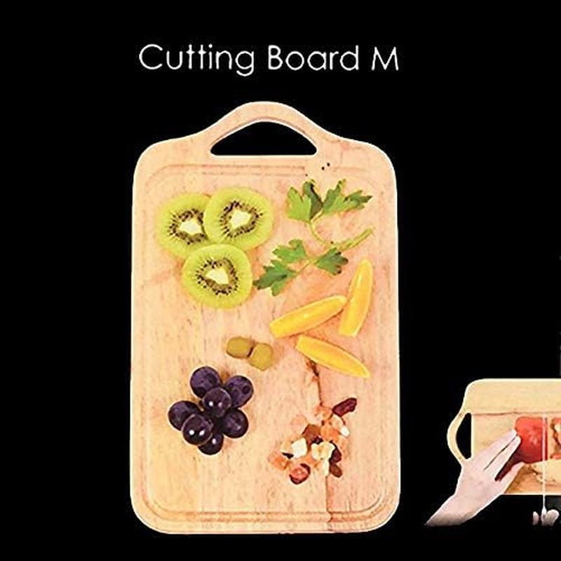 Pearl Metal C-9138 Cooking Cutting Board, Rubber Wood, Medium Size, Cutting Board, Style Plate image number 1