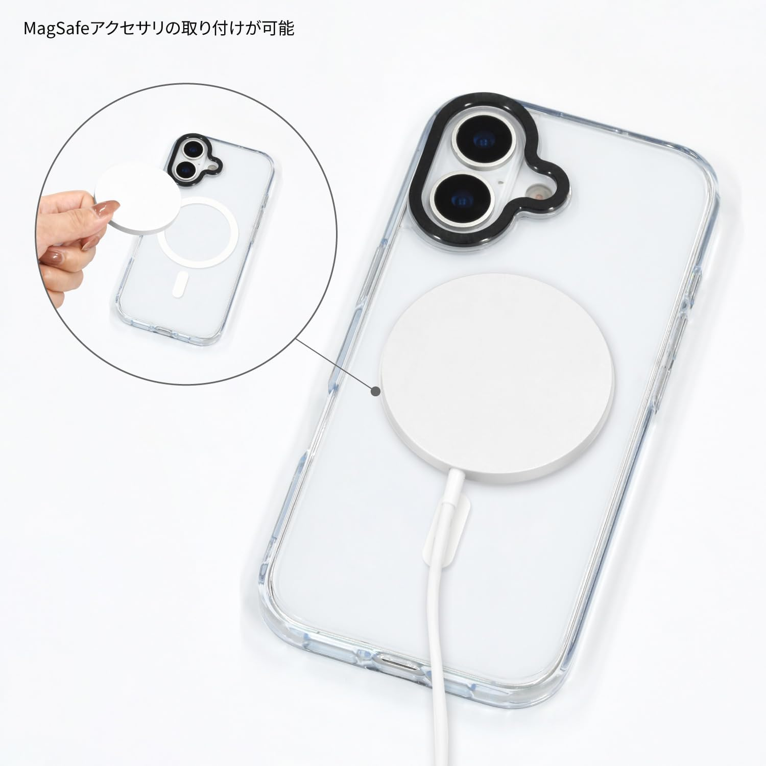 Gourmandies Sanrio Characters Camera Frame Iphone 17 Magsafe Compatible Case Hello Kitty SANG-590KT - Chromi image number 4