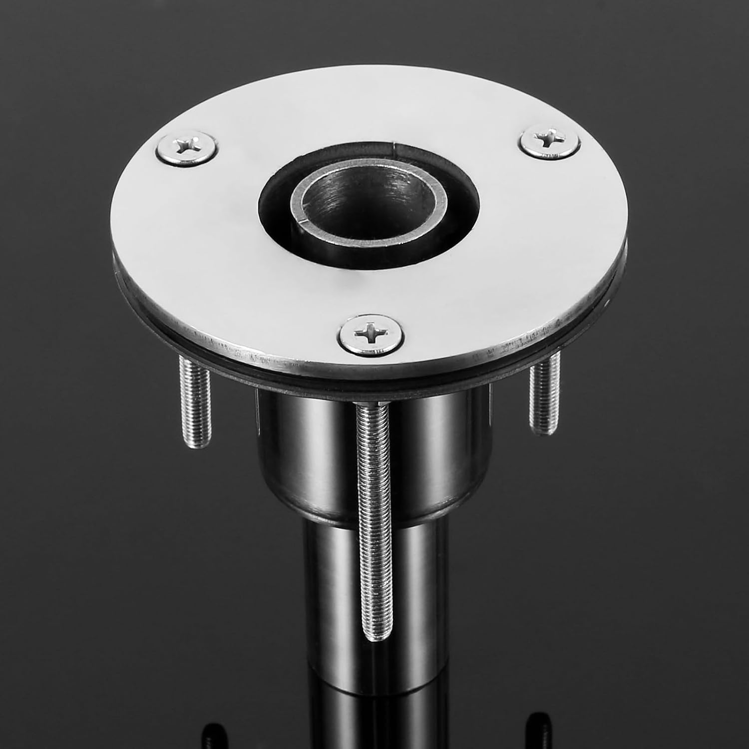 Straight Thru Hull Exhaust Skin 24Mm/0.94 Inch, 316 Stainless Steel Diesel Heater Exhaust Skin Fitting for Tube Pipe Socket Hardware for Diesel Parking Heaters Boat Marine Car Truck(Silver) image number 3