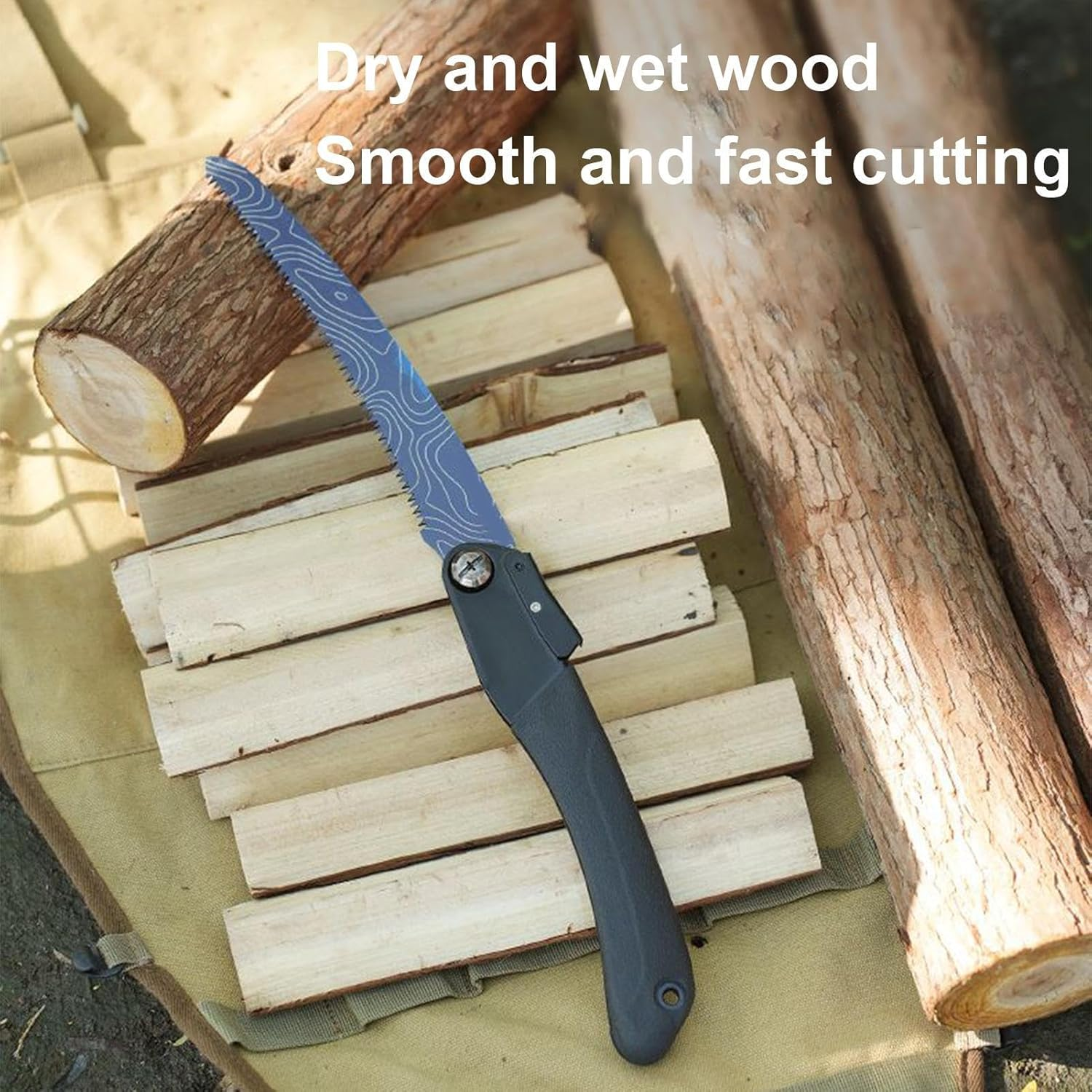 Camping Saw,Foldable Tree Trimming Hand Saw - Trimming Tools Portable Equipment for Gardening Outdoor Adventure Gardener Yard Logging Branch Bushcraft Carpentry image number 3