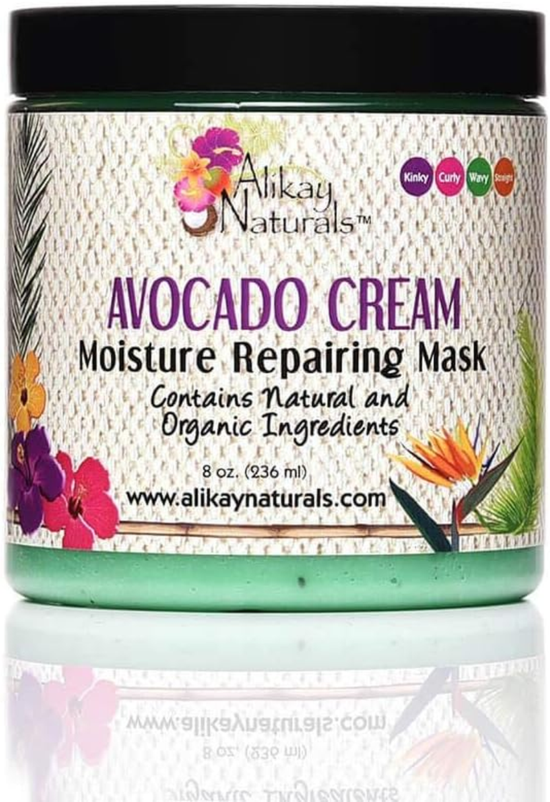 Alikay Naturals Avocado Cream Moisture Repairing Hair Mask, 8 Ounce