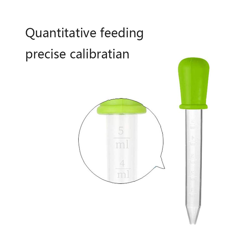 5Ml Liquid Droppers Medicine Silicone and Plastic Pipettes Eye Dropper with Bulb Tip for Kids Candy Molds (8 Pack） image number 4