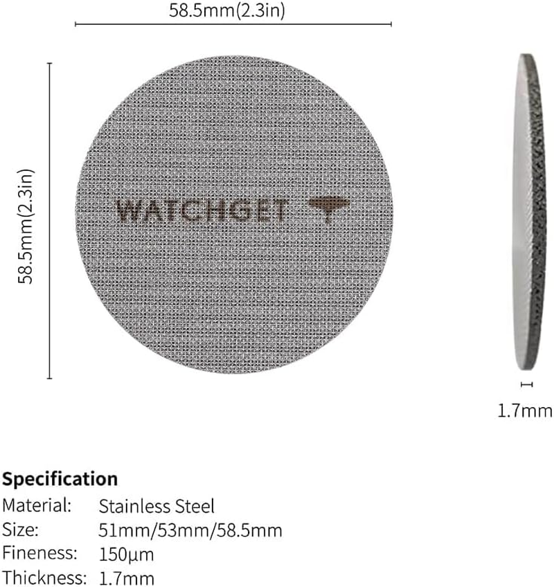 Watchget 58.35Mm Espresso Puck Screen, 1.7Mm Thickness 150&Mu;m Reusable 316 Stainless Steel Professional Barista Coffee Filter Mesh Plate for Espresso Portafilter Filter Basket image number 3
