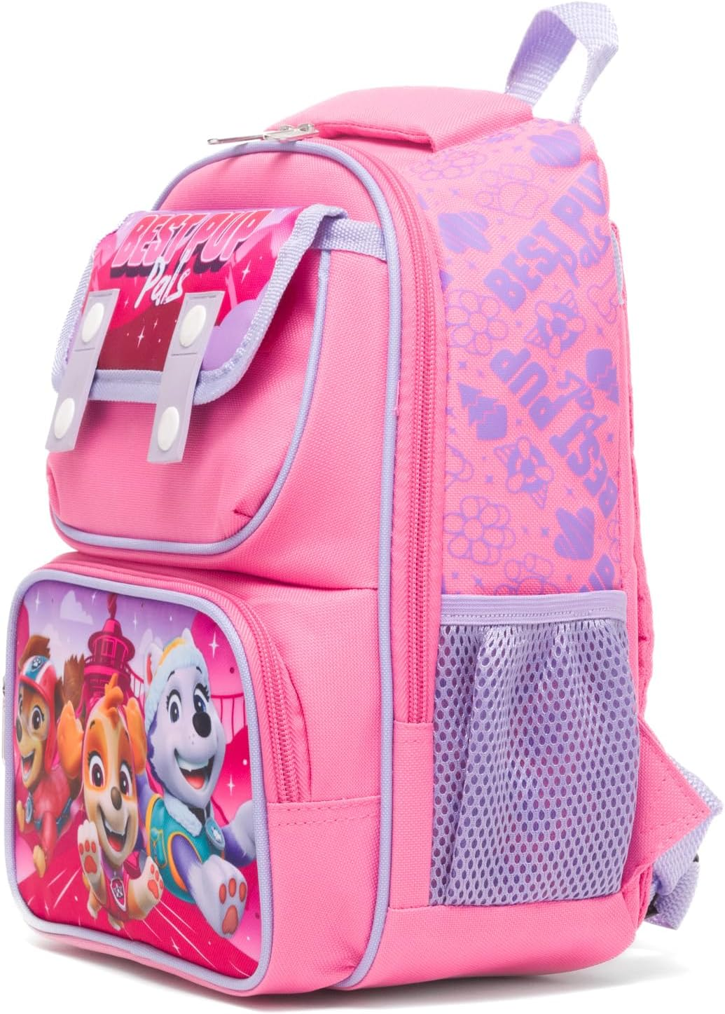Ruz - Paw Patrol 12 Inch Pre-School Backpack with Padded Back and Adjustable Straps, Pink, Medium, Backpack image number 4