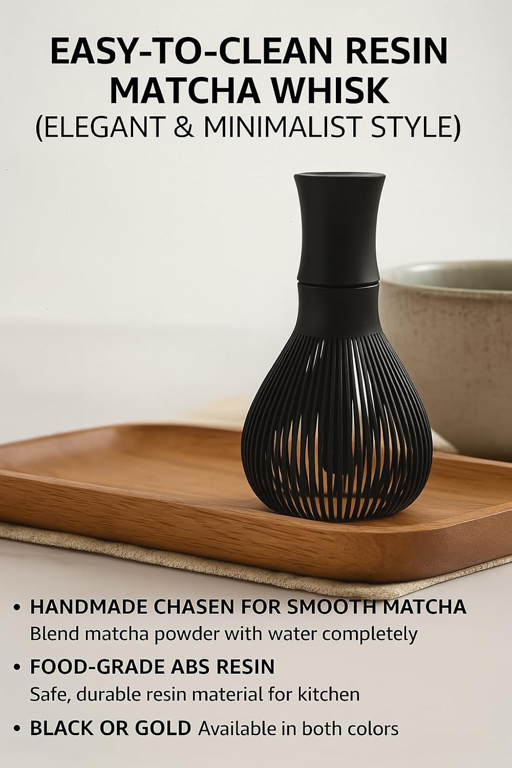 Matcha Whisk Chasen &ndash; Easy-To-Clean Resin Frother for Matcha, Latte & Tea | Limited Stock &ndash; Final Units image number 1