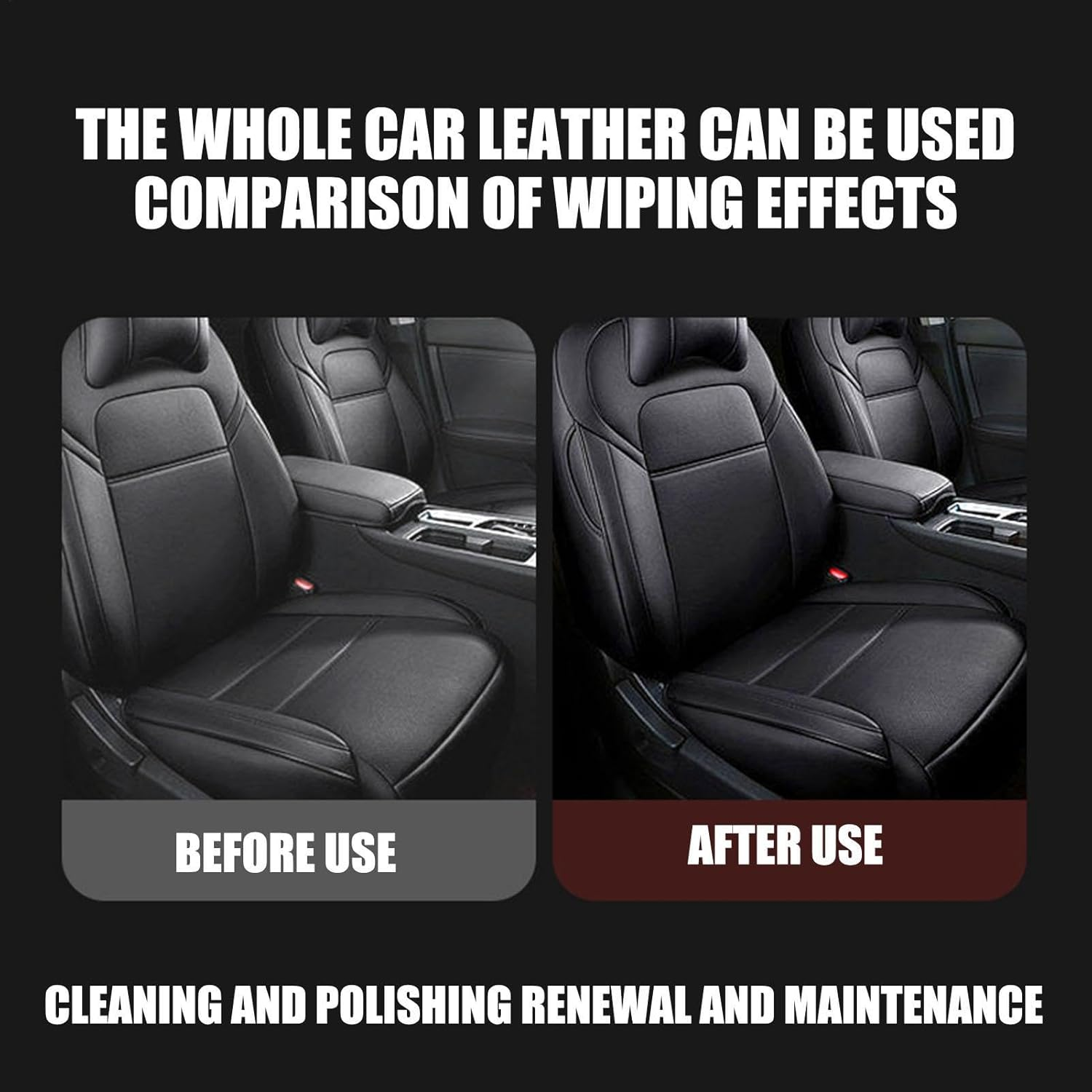 Automotive Cleaner Scrubber | Car Leather Seats Cleaning,Leather Cleaning Dusters for Leather Shoes, Boots, Wallet, Belt, Jacket image number 2