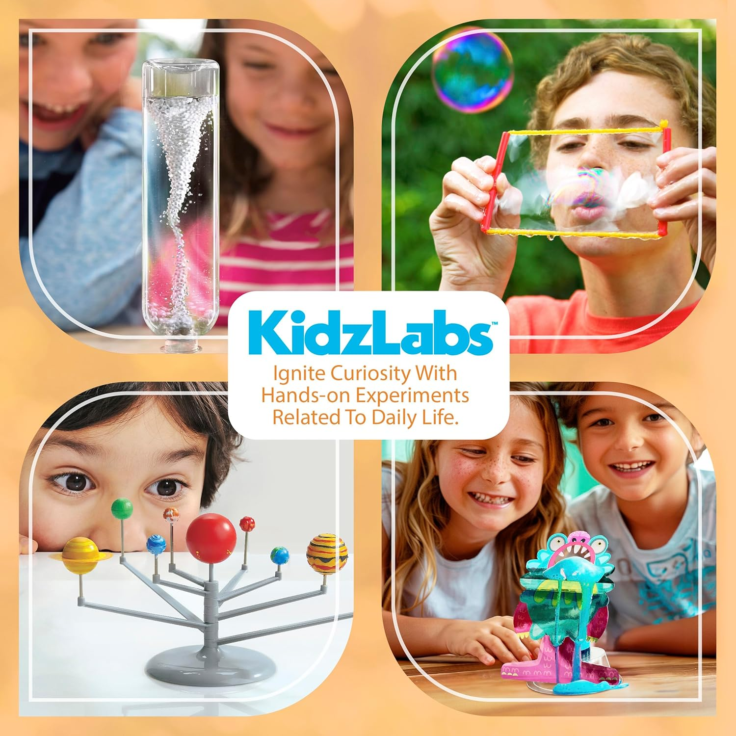 4M Kidzlabs Bubble Science, Create Giant Bubbles, Homemade Solution Recipe, Bubble Geometry and Sculptures, Uses Everyday Materials, Learn STEAM Principles image number 2