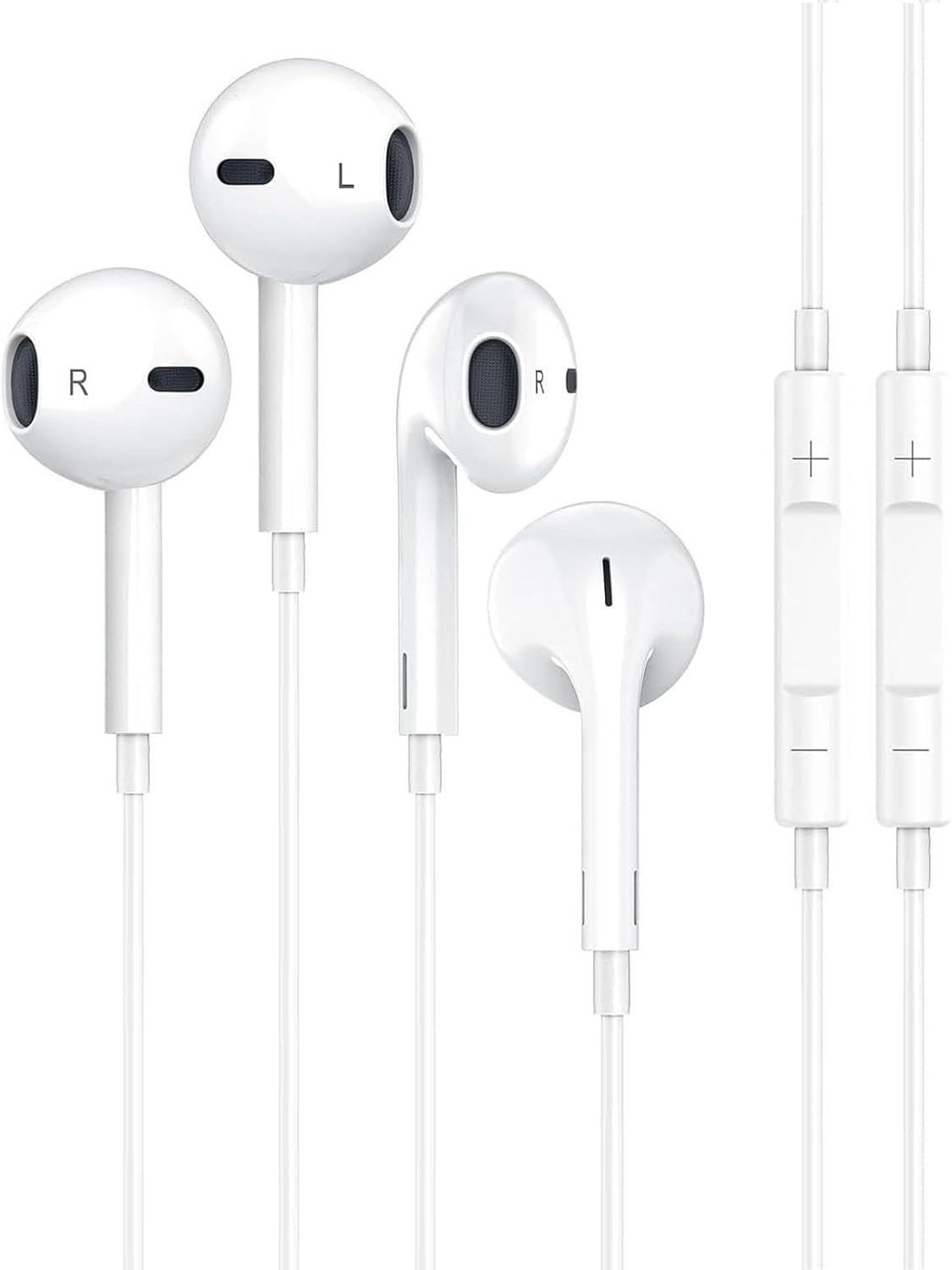2 Packs for Iphone Headphones Wired Earbuds Earphones Noise Reduction with In-Line Microphone & Volume Control Hifi Stereo Headsets Compatible with Iphone 14/13/12/11/Xr/Xs/X/8/7/Se/Pro/Pro Max image number 4