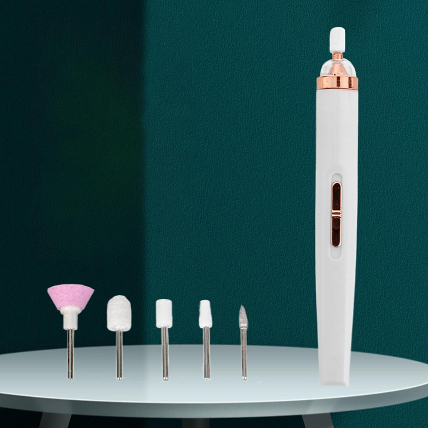 Electric Nail Drill,2 Adjustable Speeds Portable Nail Drill | Professional Electric Manicure Drill, Nail Filer for Gel Nail, Acrylic Nail, Glazing Nail Buniq image number 5