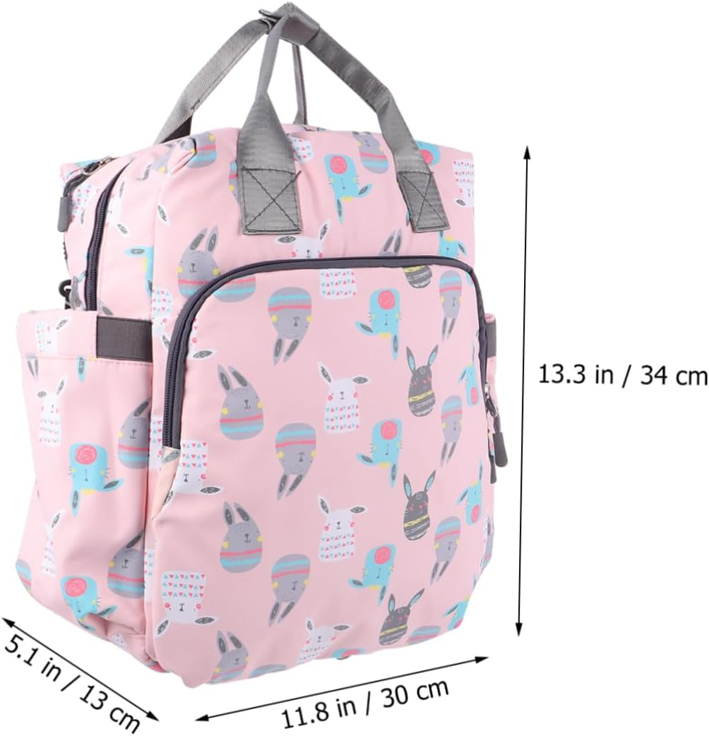 Elegant Mom Large Backpack Diaper Bags for Mom Handbag Stroller Compatible Travel Nappy Bag image number 3