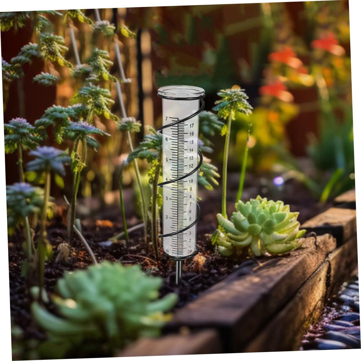 ARTIBETTER 2Pcs Freeze Rain Gauge Tubes Plastic Replacement for Outdoor Garden Lawn Water Measurement with Clear Graduations Lightweight image number 4