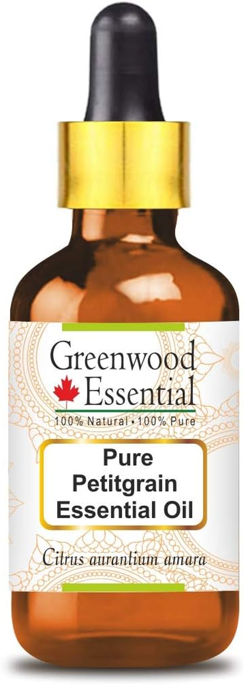 Greenwood Essential Pure Petitgrain Essential Oil (Citrus Aurantium Amara) with Glass Dropper Steam Distilled for Personal Care 15Ml (0.50Oz) image number 3