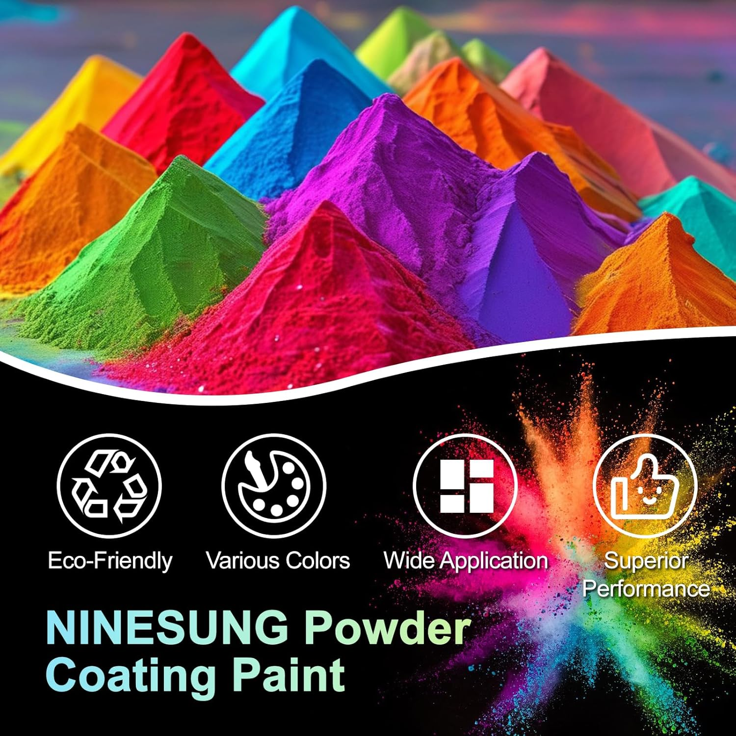 Coating Powder for Metal Surfaces | Car Paint, Building Materials | Steel Structures, Factories, Playgrounds, Gardens (Red, 4 Oz) image number 7
