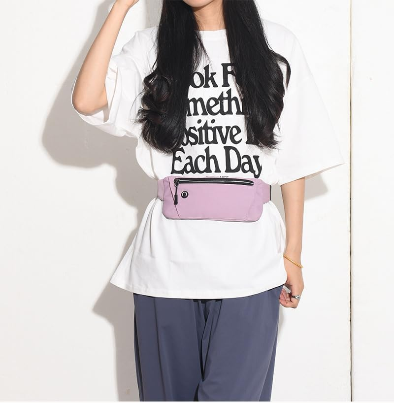 Running Belt Women Men ，Fanny Pack for Men & Women,Waterproof Waist Packs with Adjustable Belt,Crossbody Bags Bum Bag for Running Hiking Travel Workout Adjustable Strap, Waist Pack (Purple, One Size) image number 1