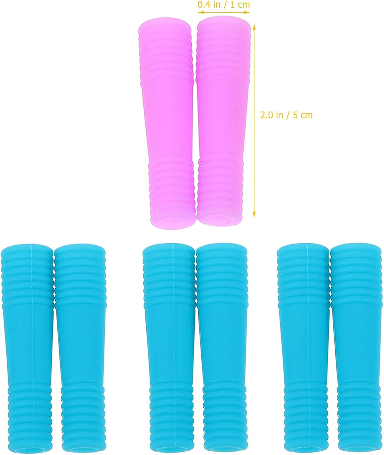 Healeved Nail Scissor Handle Covers Cuticle Cutter Handle Cover Silicone Material for Easy Handling Random Color image number 5