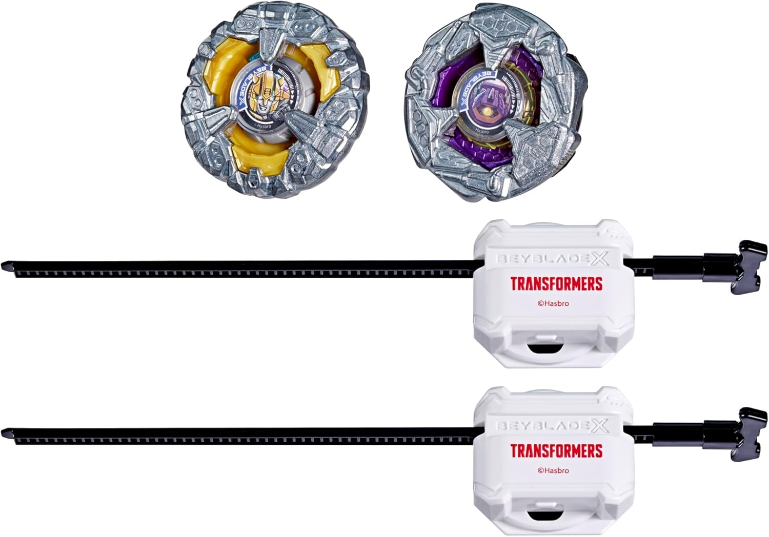 Hasbro Beyblade X and Transformers Collab, Bumblebee 3-60GP Vs. Shockwave 5-80O image number 3