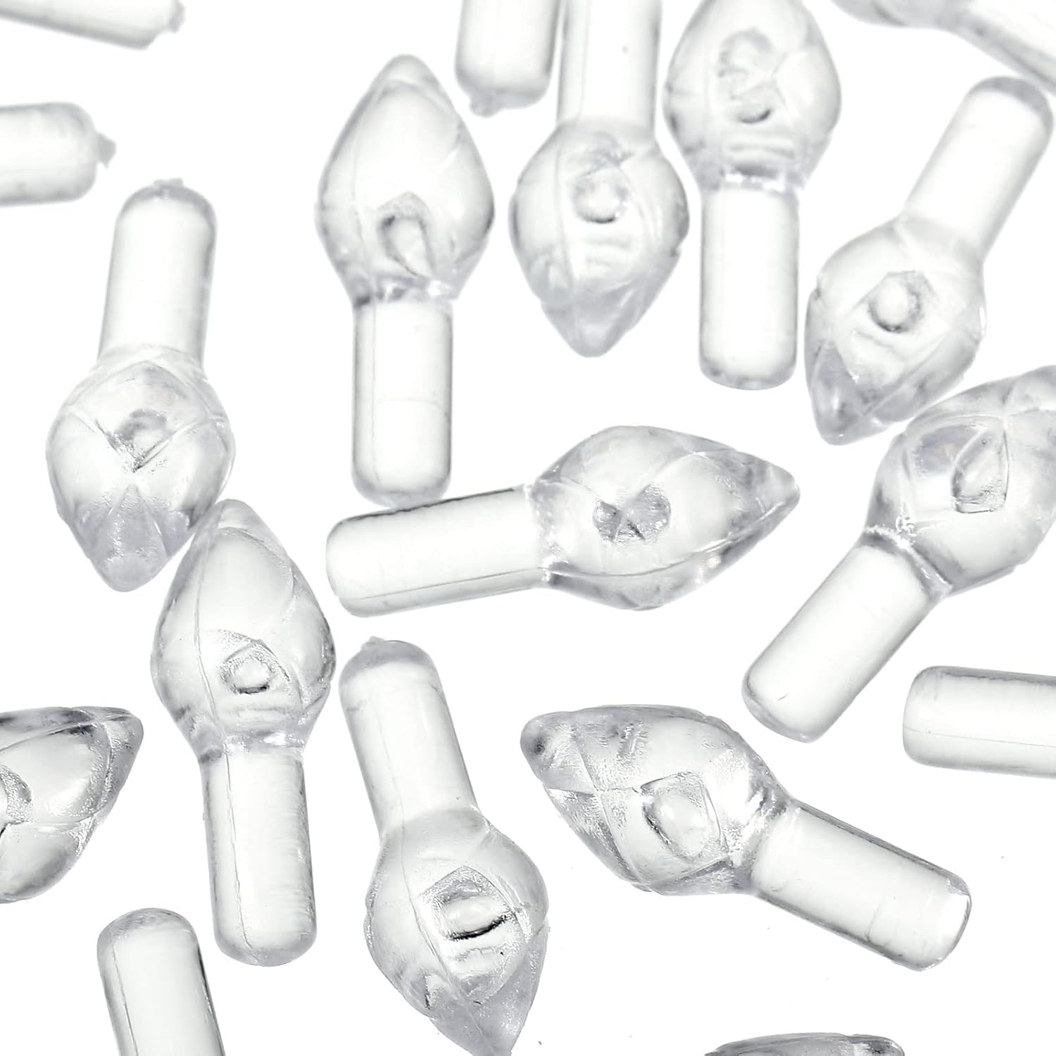 Boao 100 Pieces Ceramic Christmas Tree Bulbs and 5 Stars Replacement Plastic Tree Bulbs for Ceramic Christmas Tree Decorations(3.8 Mm Diameter,Transparent) image number 7