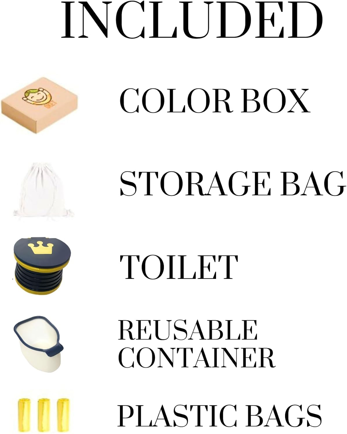 Travel Potty for Toddlers, Portable Potty Training Toilet, Compact Toddler Potty Chair for Car, Indoor Outdoor Travel Toilet for Kids - Dark Blue - Dark_Blue image number 5