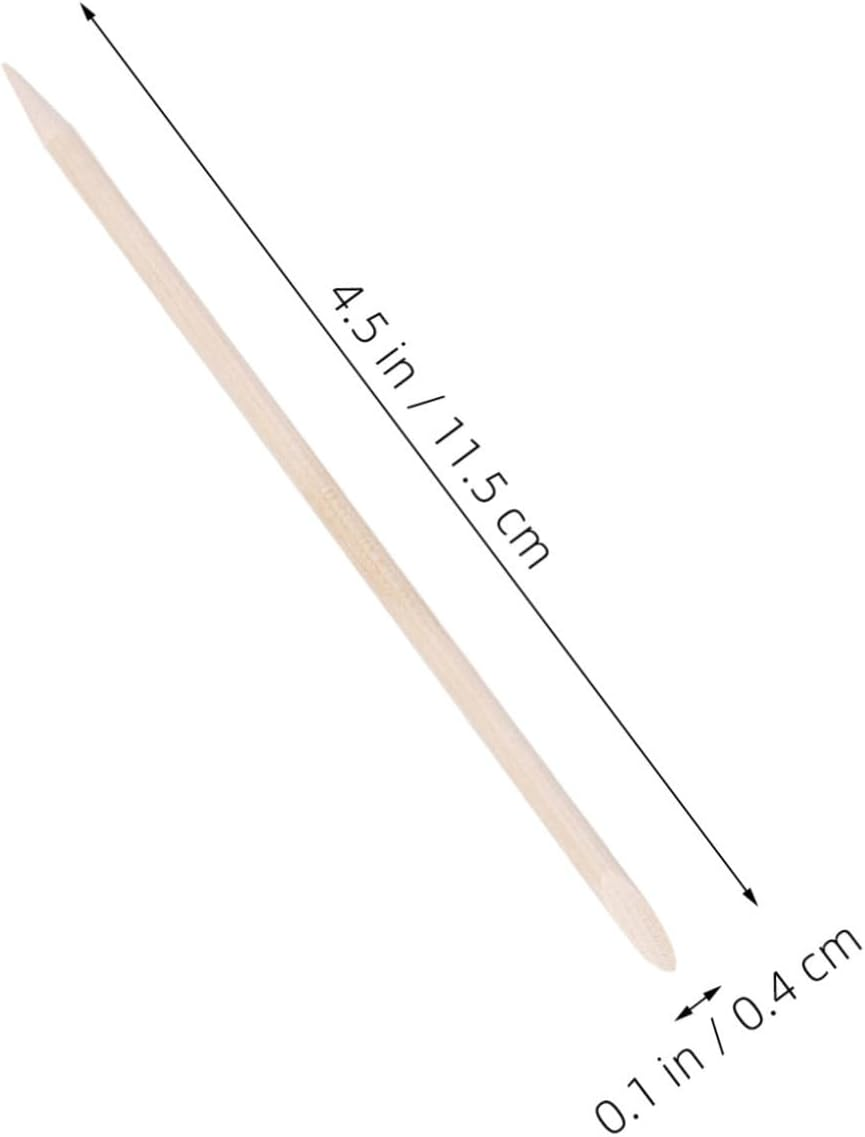 Iplusmile 150Pcs Nail Tool Wooden Nail Sticks Cuticle Pusher Manicure Tools for Home Salon Pedicure Diy Grooming image number 5